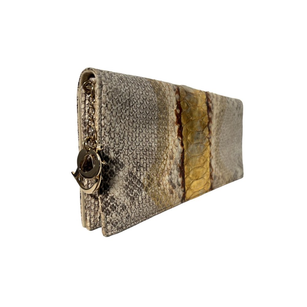 Christian Dior | Gold Python Chain Clutch - Picture 3 of 7